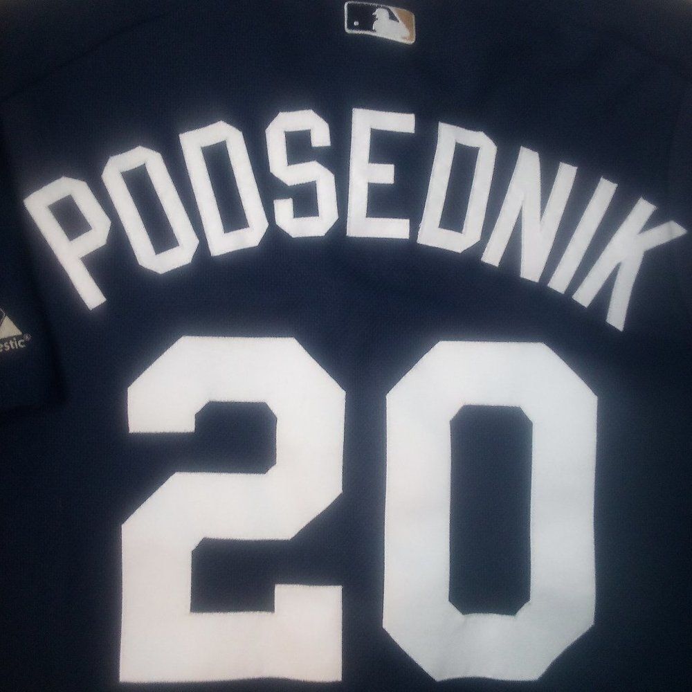 Vintage Majestic Milwaukee Brewers Scott Podsednik Jersey